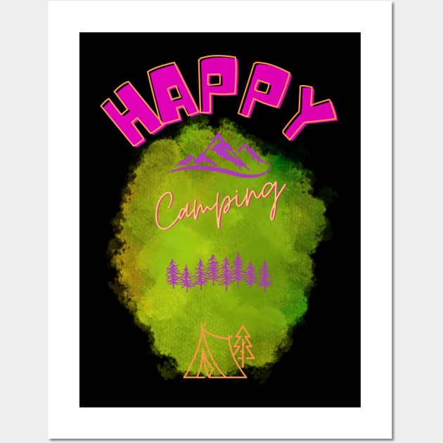 Happy camping Wall Art by JLBCreations